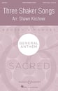 Three Shaker Songs SATB choral sheet music cover